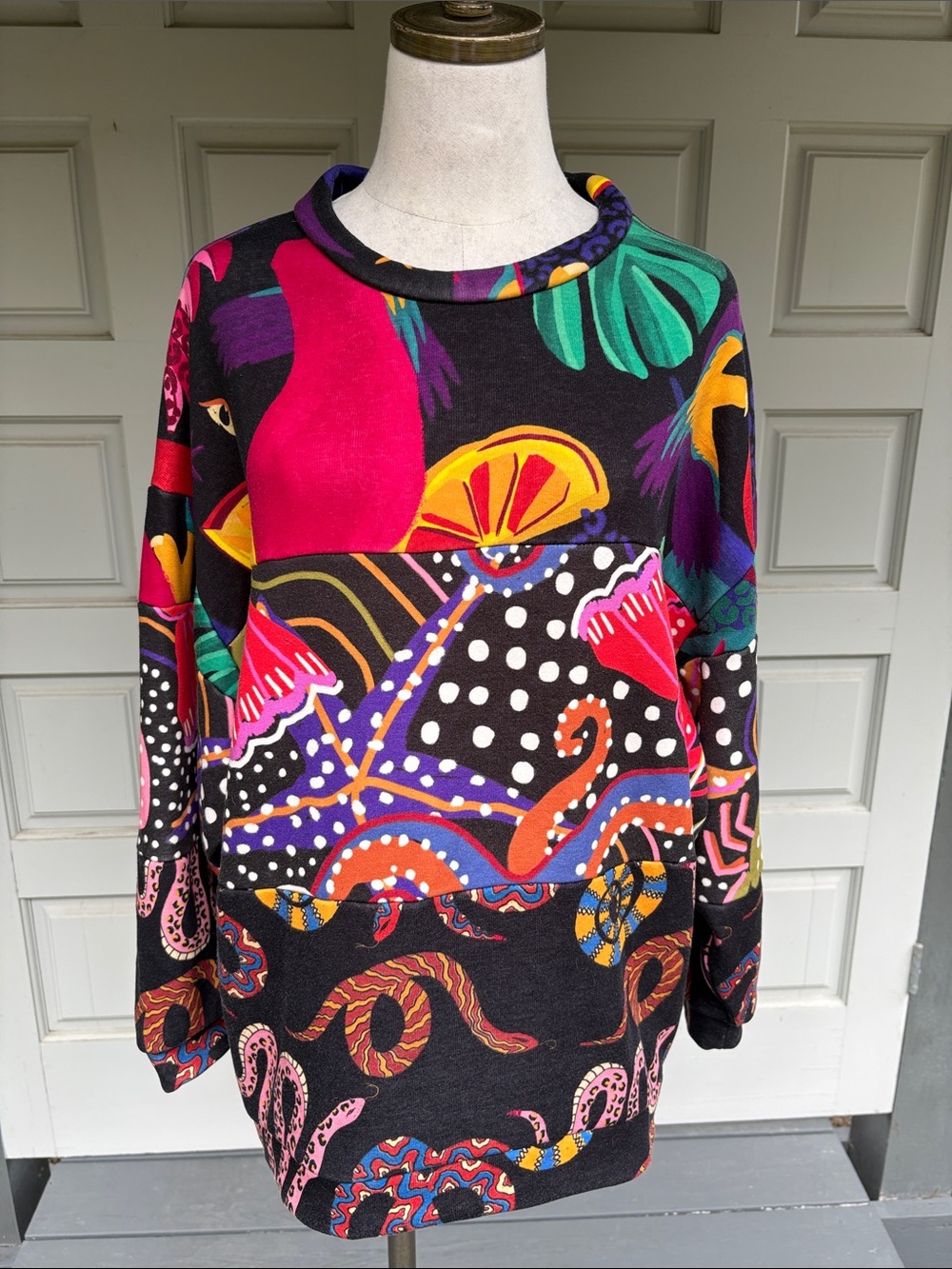 Farm Rio Colorful Sea Animals Octopus Sweatshirt